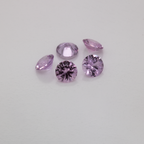 Saphir - rosa, rund, 3x3 mm, 0.11-0.12 ct, Nr. XSR11234