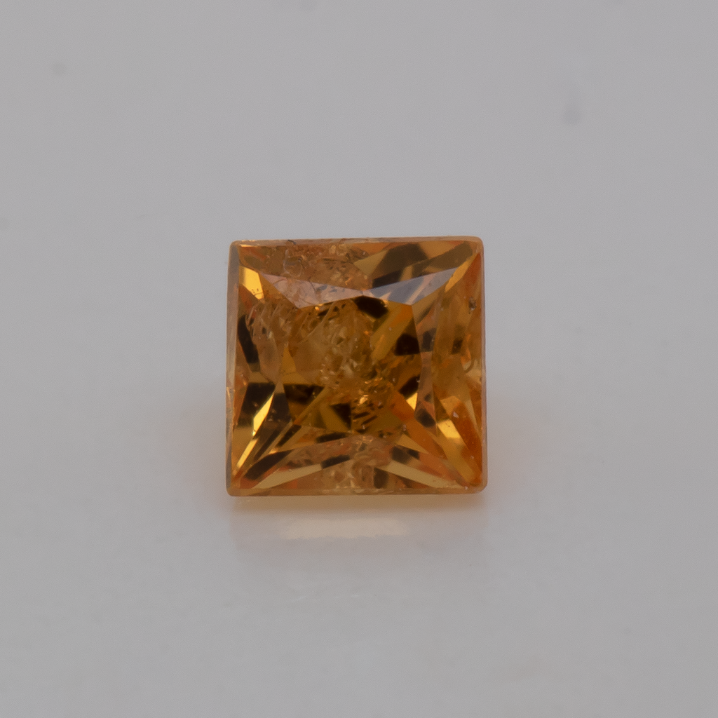 Sapphire - yellow, rectangle, 2.3x2.3 mm, 0.09 - 0.11 ct, No. XSR11251