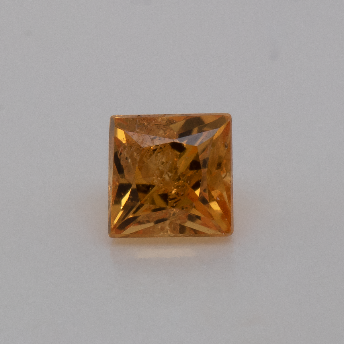 Sapphire - yellow, rectangle, 2.3x2.3 mm, 0.09 - 0.11 ct, No. XSR11251