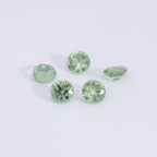 Saphir - grün, rund, 3x3 mm, 0.13 - 0.16 ct, Nr. XSR11258