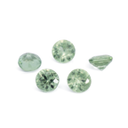 Saphir - grün, rund, 3x3 mm, 0.13 - 0.16 ct, Nr. XSR11258