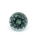 Sapphire - gray & green, round, 4.1x4.1 mm, 0.37 ct, No. XSR11268