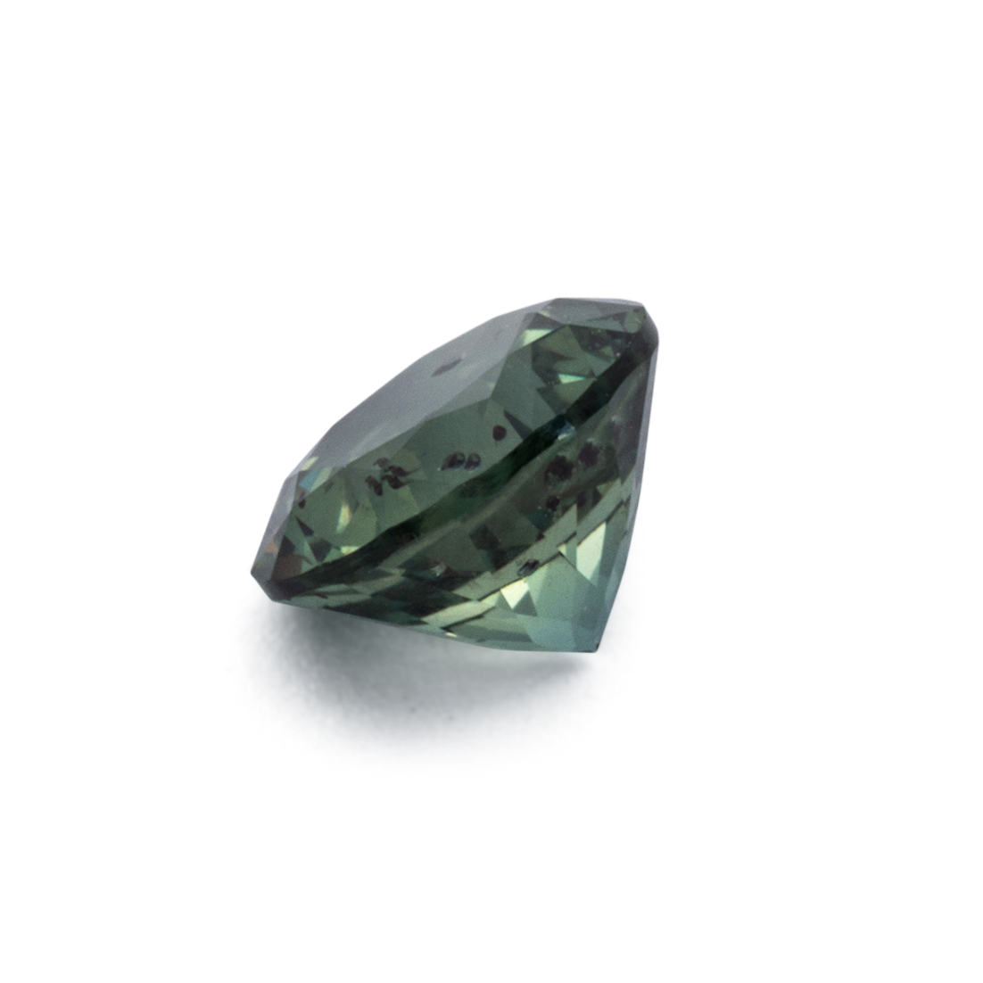 Sapphire - green, round, 4.7x4.7 mm, 0.53 ct, No. XSR11270