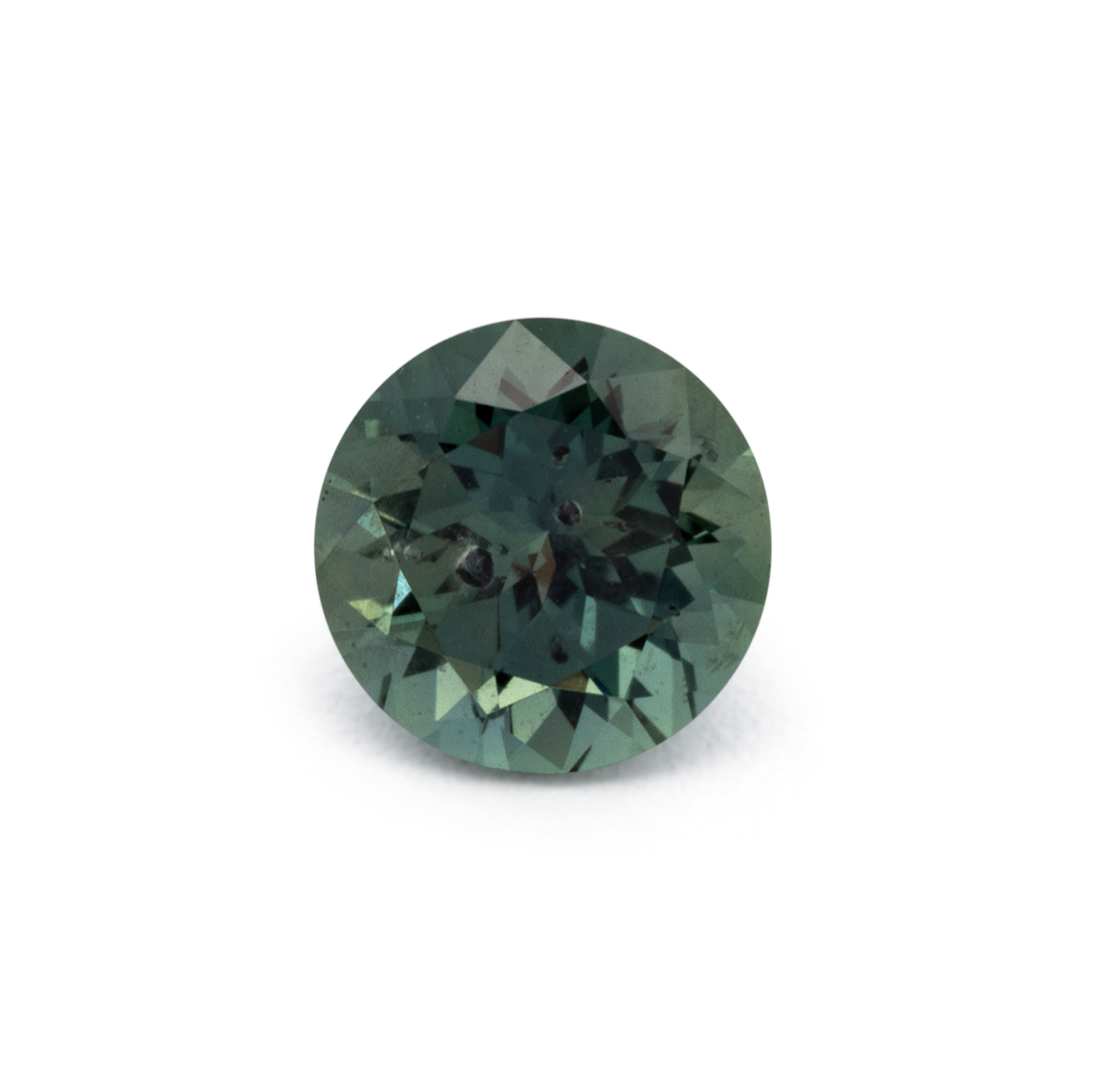 Sapphire - green, round, 4.7x4.7 mm, 0.53 ct, No. XSR11270