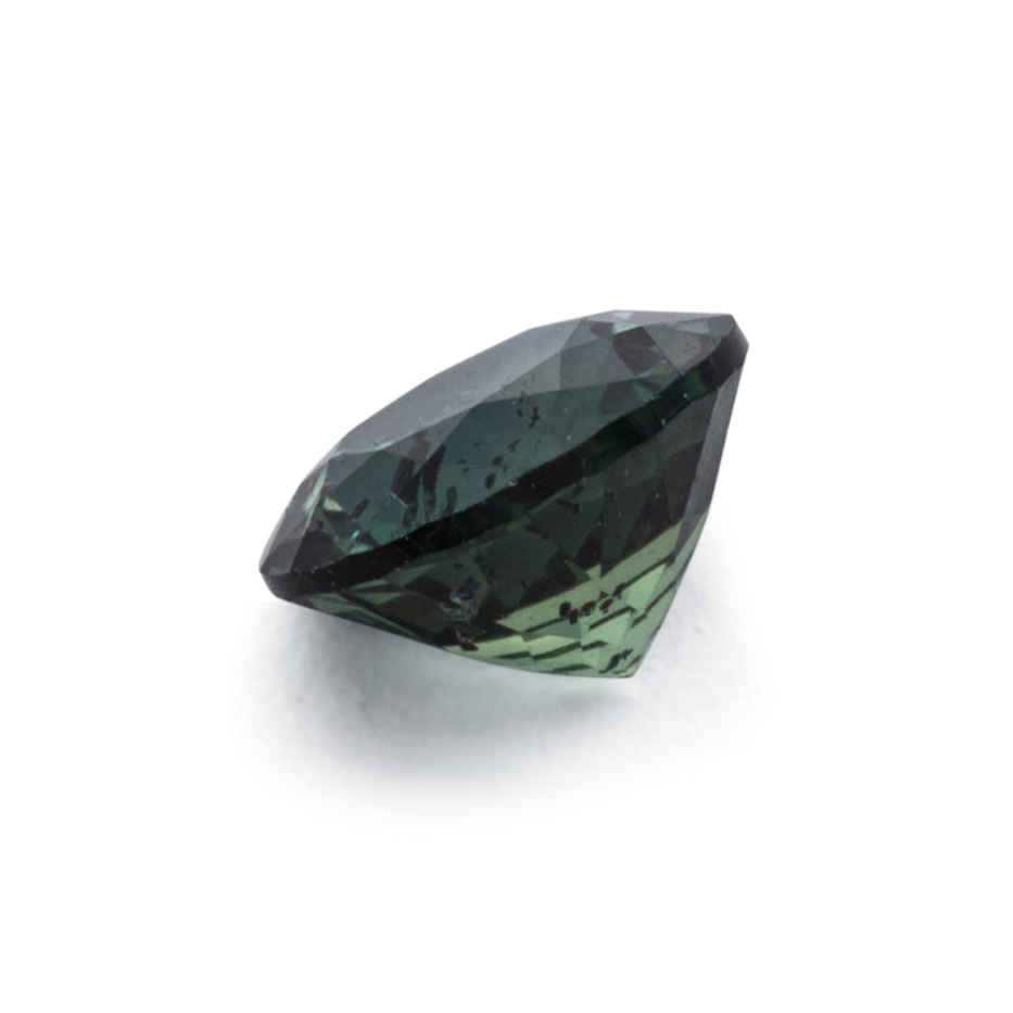 Sapphire - green, round, 4.7x4.7 mm, 0.53 ct, No. XSR11274