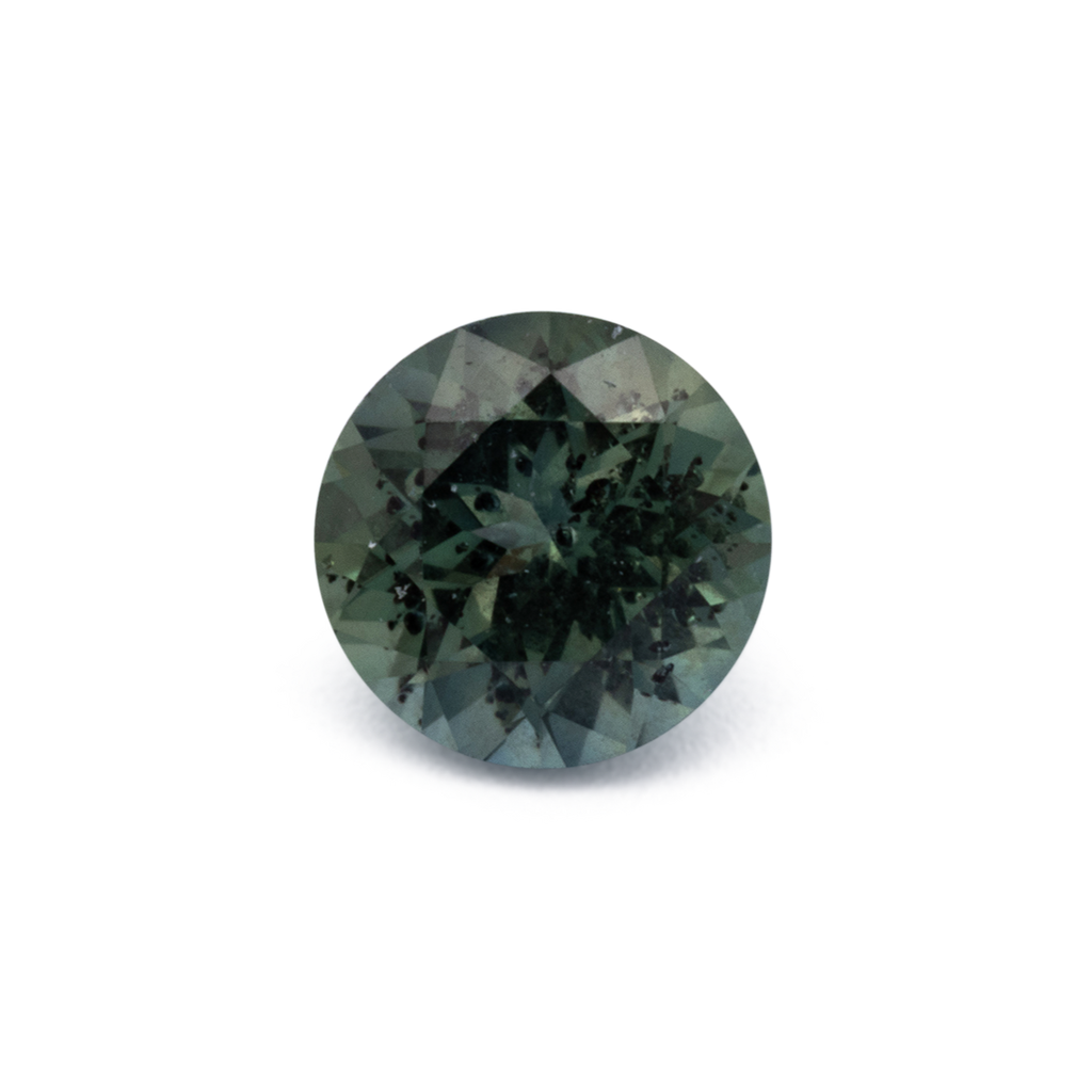Sapphire - green, round, 4.7x4.7 mm, 0.5 ct, No. XSR11275