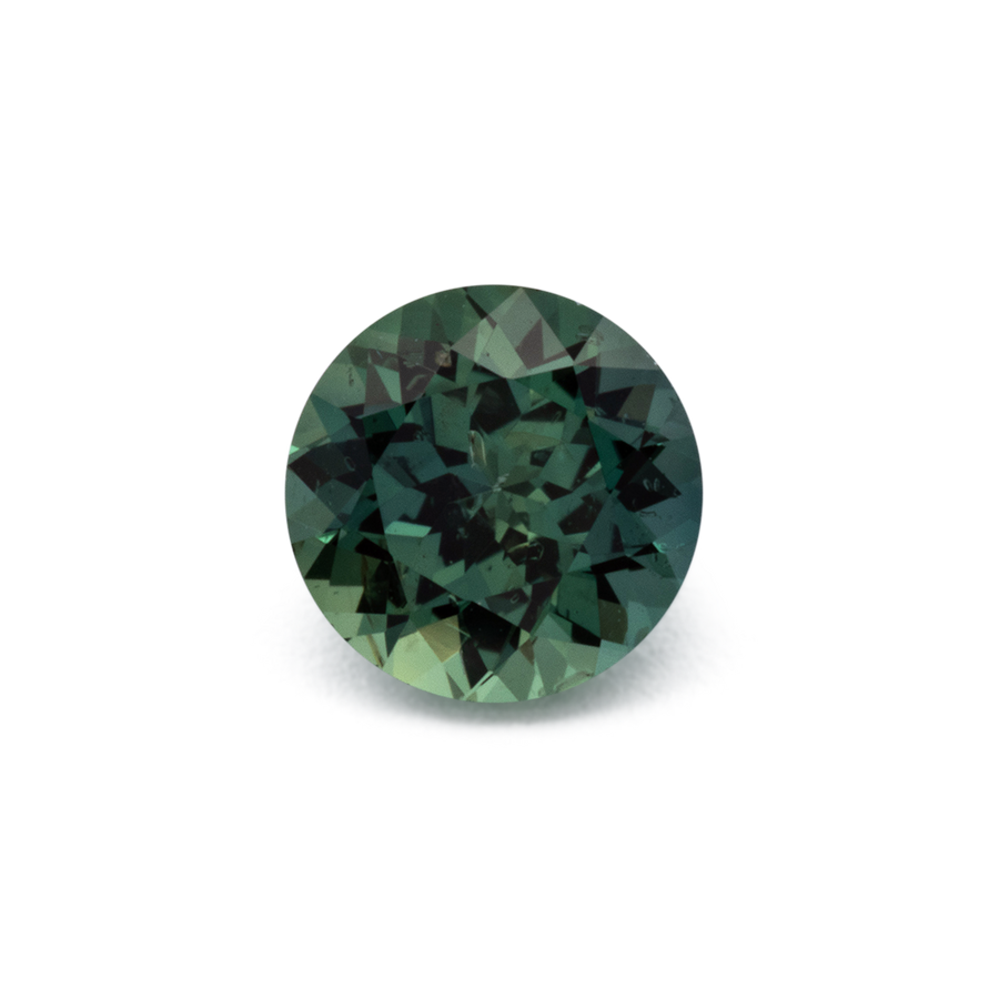 Saphir - grün, rund, 4.8x4.8 mm, 0.53 ct, Nr. XSR11277