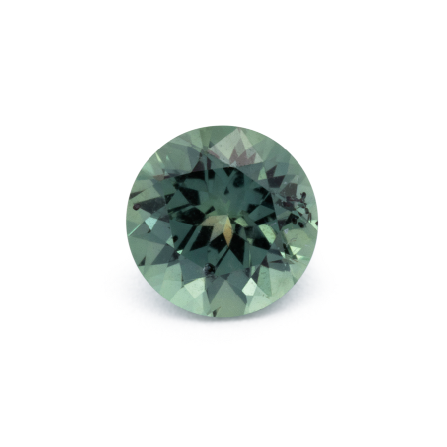Saphir - grün, rund, 4.7x4.7 mm, 0.53 ct, Nr. XSR11278