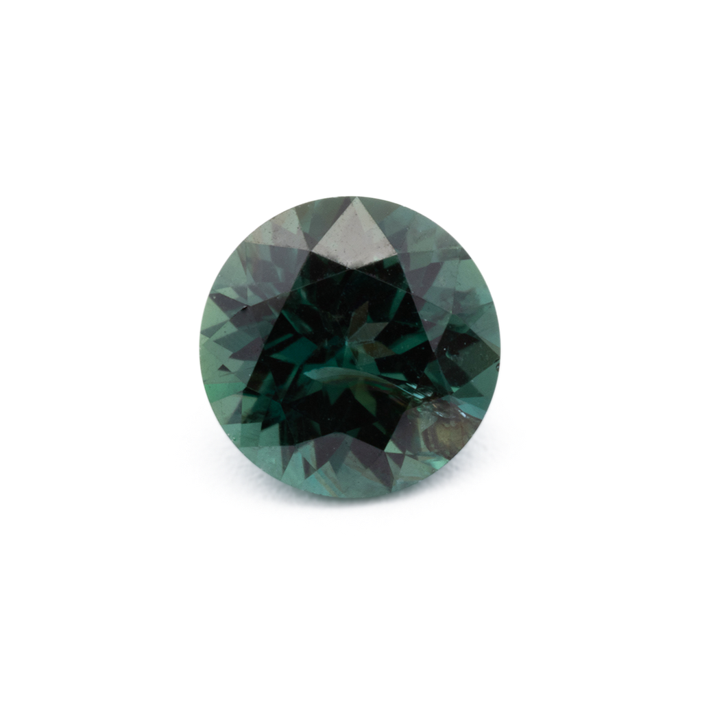 Sapphire - blue & green, round, 4.7x4.7 mm, 0.51 ct, No. XSR11279