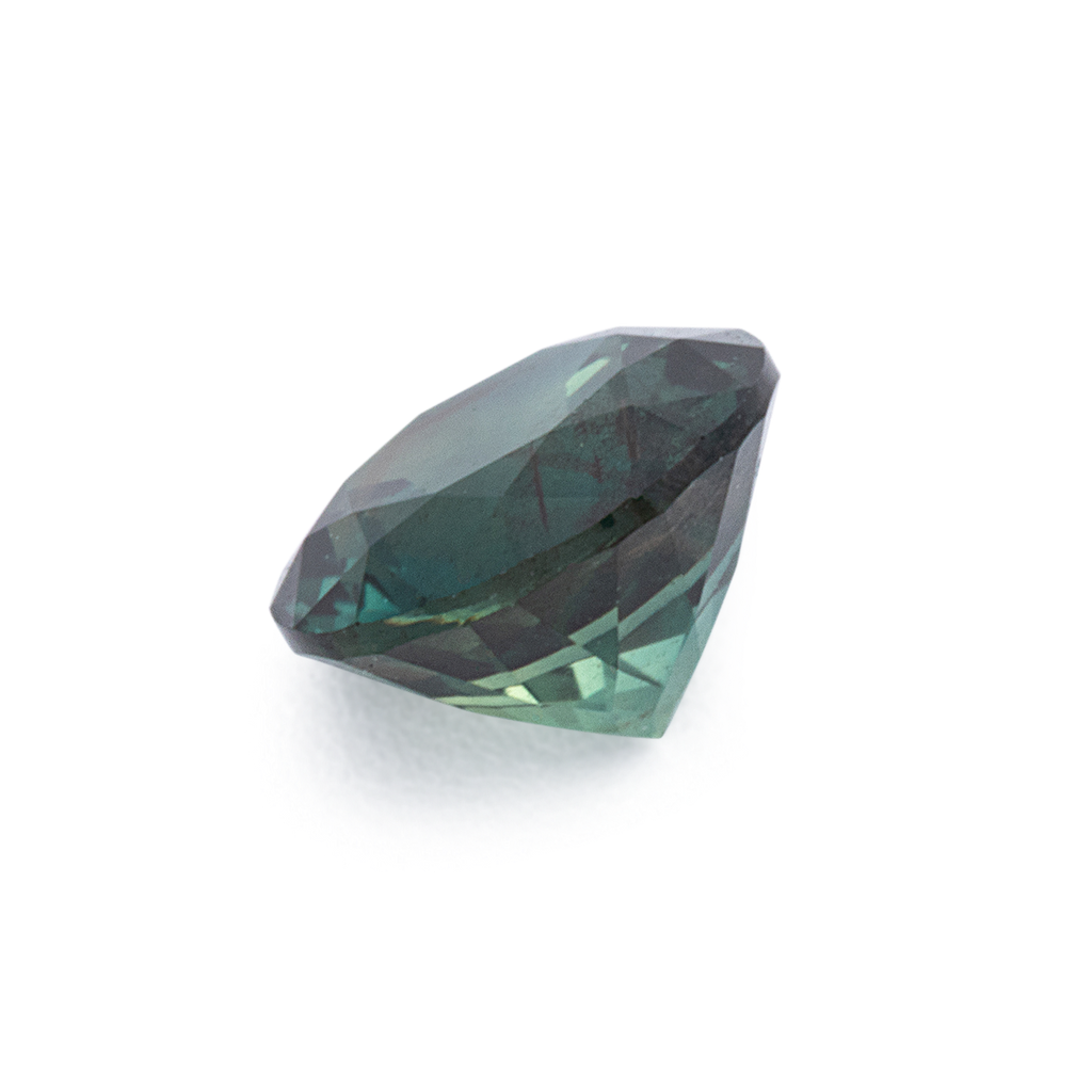Saphir - grün, rund, 4.7x4.7 mm, 0.54 ct, Nr. XSR11280
