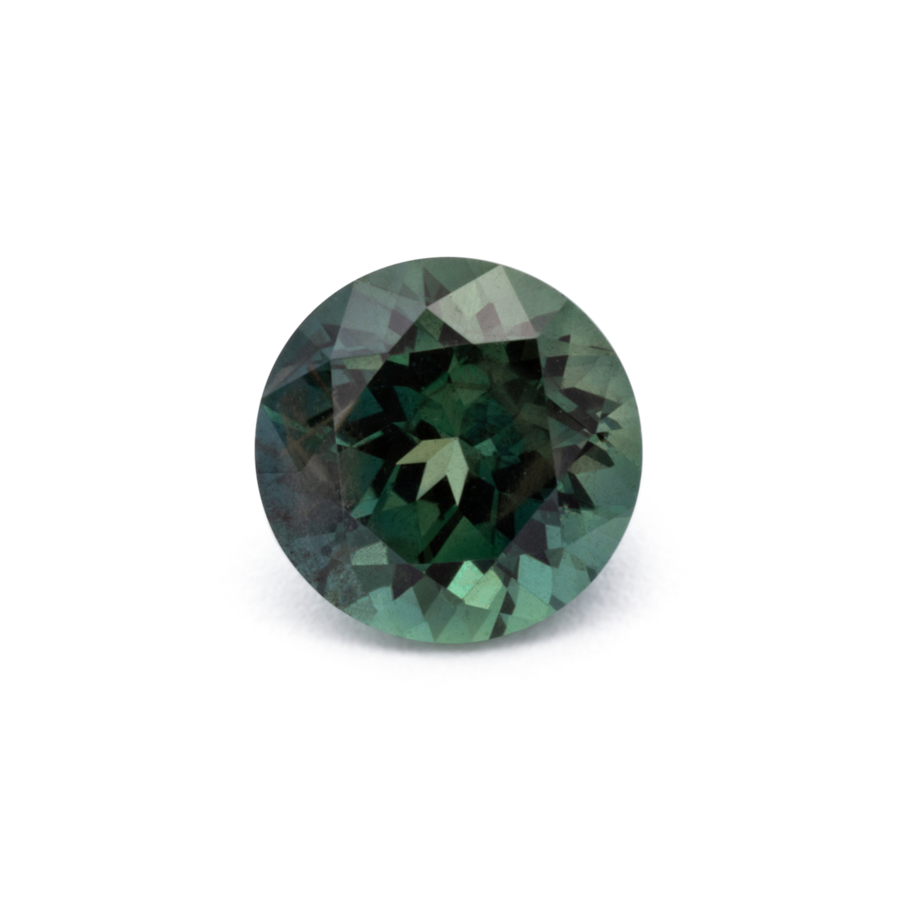 Saphir - grün, rund, 4.7x4.7 mm, 0.54 ct, Nr. XSR11280