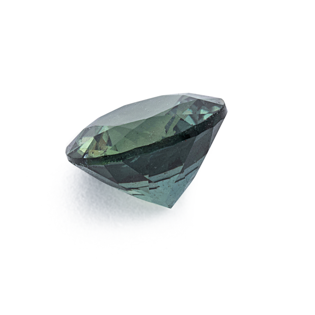 Saphir - grün, rund, 4.8x4.8 mm, 0.52 ct, Nr. XSR11281