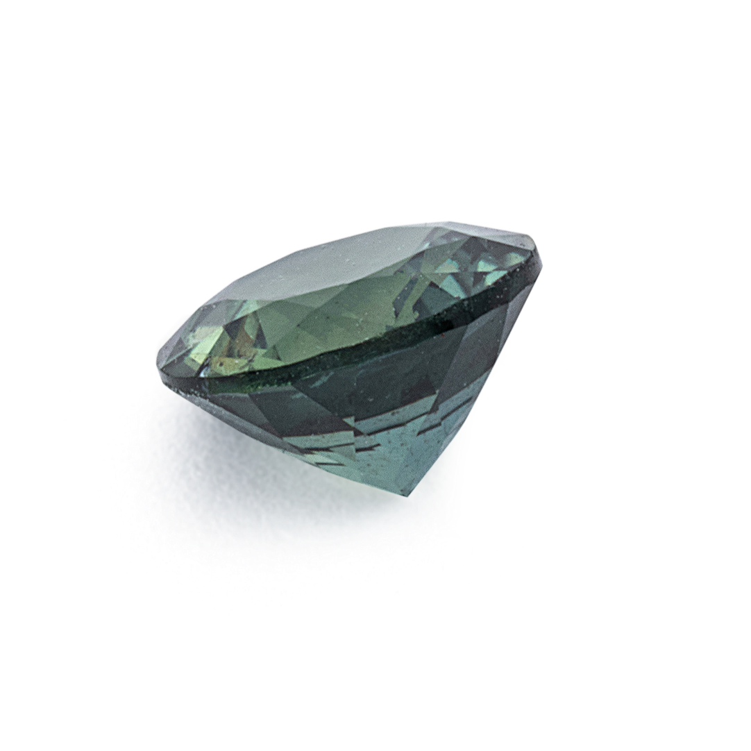 Saphir - grün, rund, 4.8x4.8 mm, 0.52 ct, Nr. XSR11281