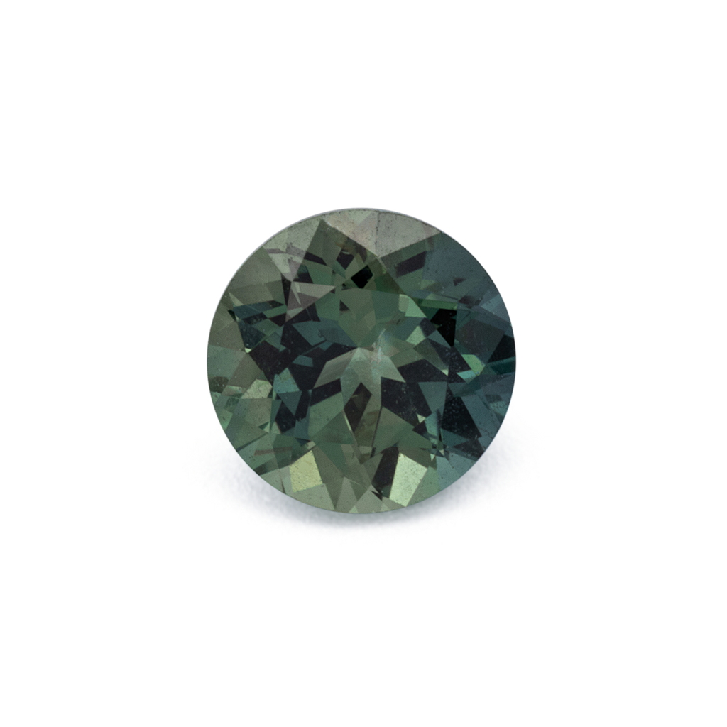 Saphir - grün, rund, 4.8x4.8 mm, 0.52 ct, Nr. XSR11281
