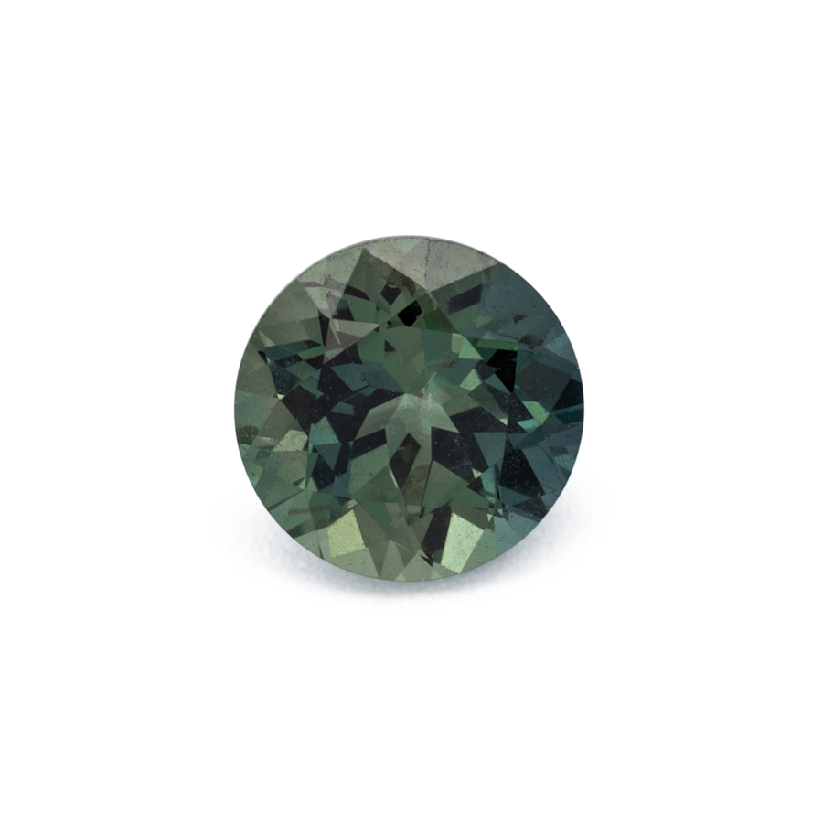 Saphir - grün, rund, 4.8x4.8 mm, 0.52 ct, Nr. XSR11281
