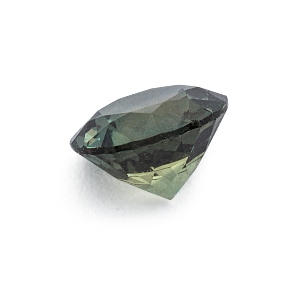 Sapphire - green, round, 4.1x4.1 mm, 0.34 ct, No. XSR11282