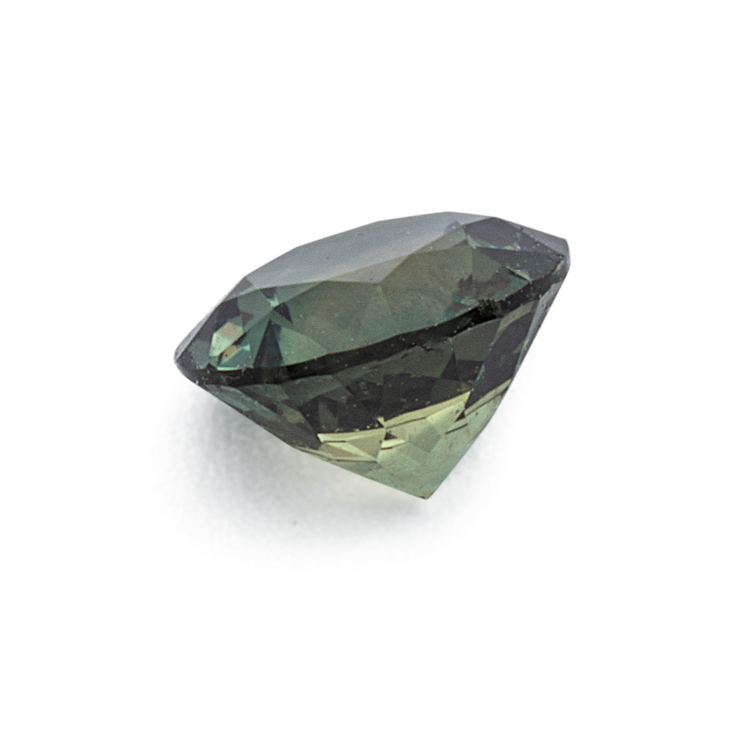 Sapphire - green, round, 4.1x4.1 mm, 0.34 ct, No. XSR11282