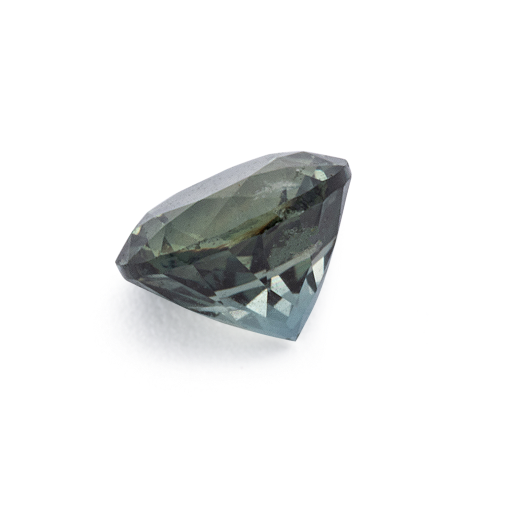 Sapphire - green, round, 4.1x4.1 mm, 0.38 ct, No. XSR11283