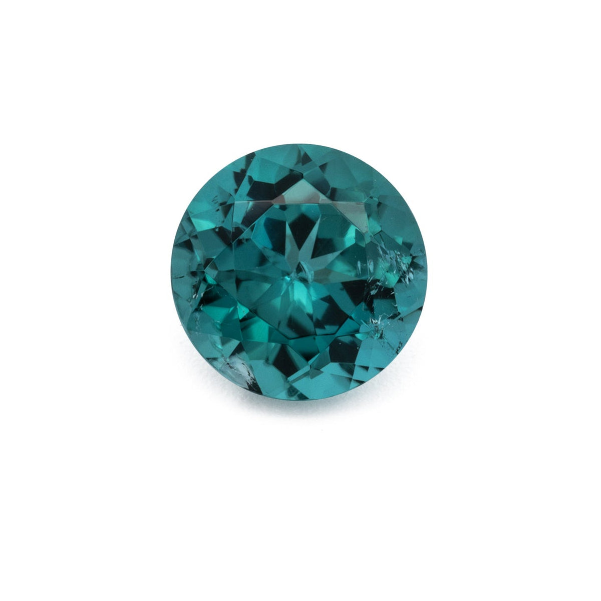 Tourmaline - green & blue, round, 6.1x6.1 mm, 0.99 ct, No. TR991233