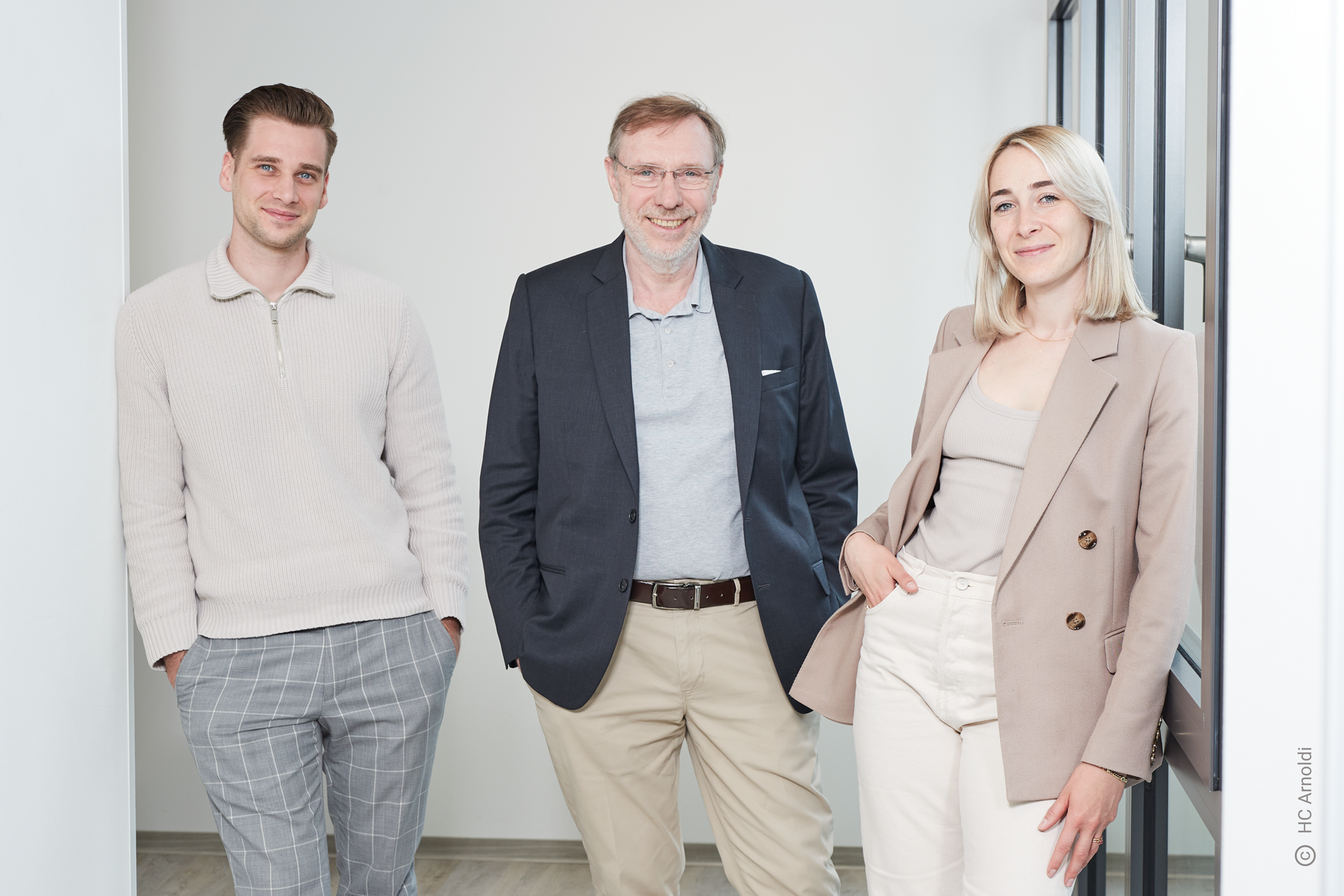 Hubert, Isaline und Carl-Philip Arnoldi, Geschäftsführung
