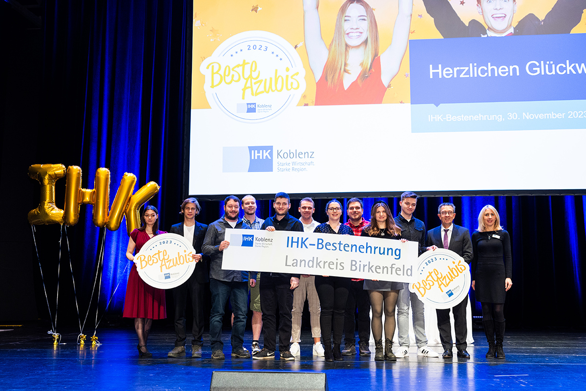 Drei Auszubildende, alle mit 1 bestanden!