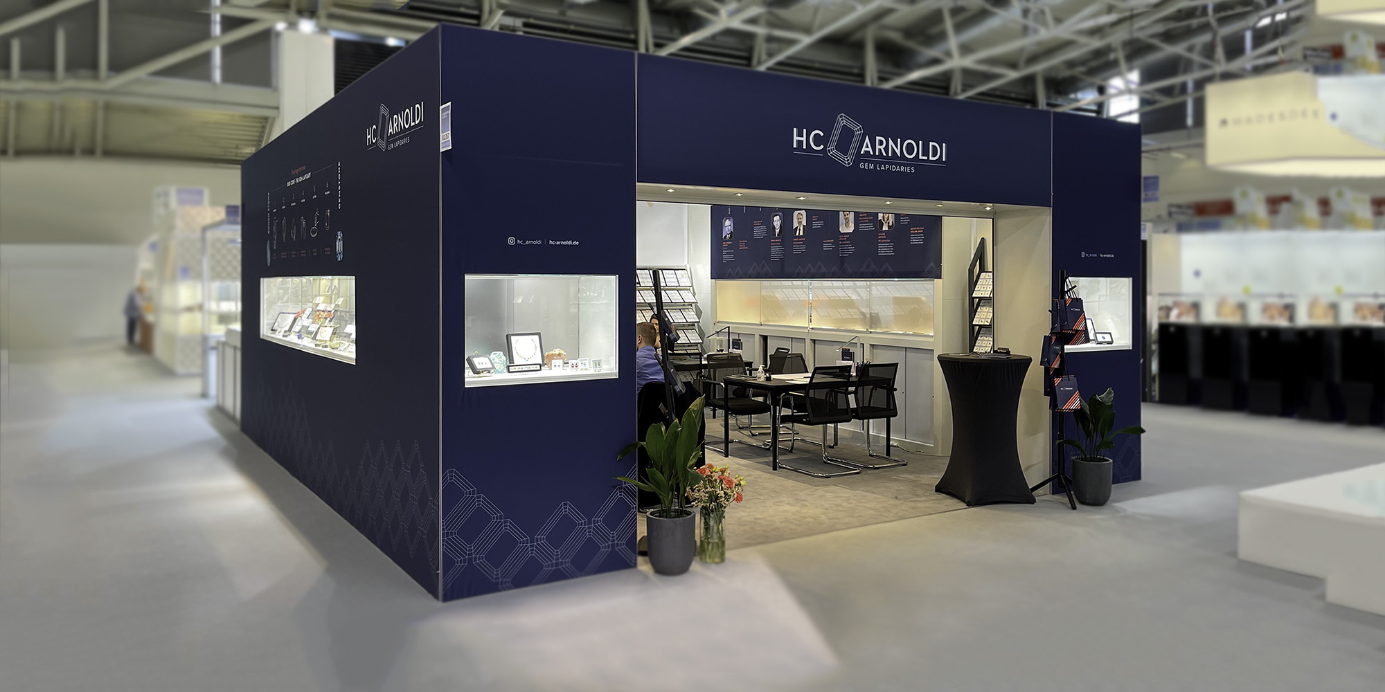 Messestand von HC Arnoldi Gem Lapidaries